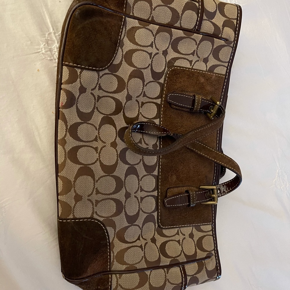 Brown coach bag